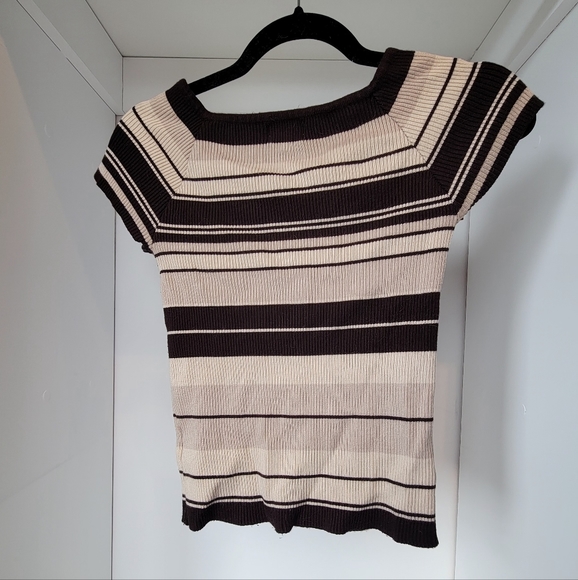Medium brown knit t-shirt - Picture 1 of 3